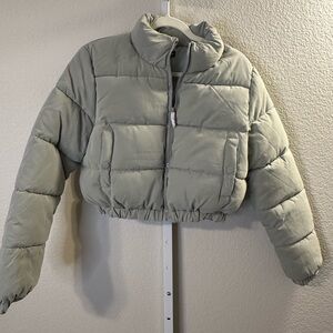 PrettyLittleThing Soft Gray Puffer Jacket